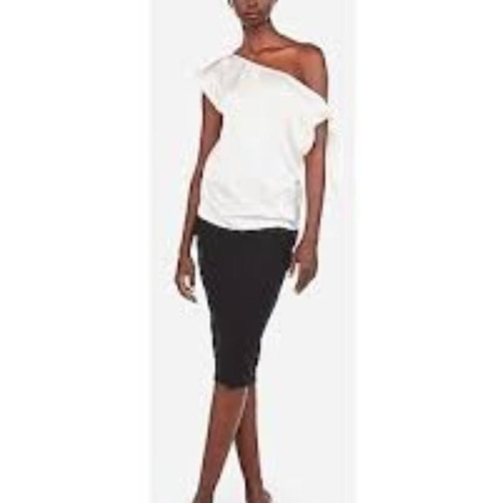 Express Satin Tie Shoulder Top S